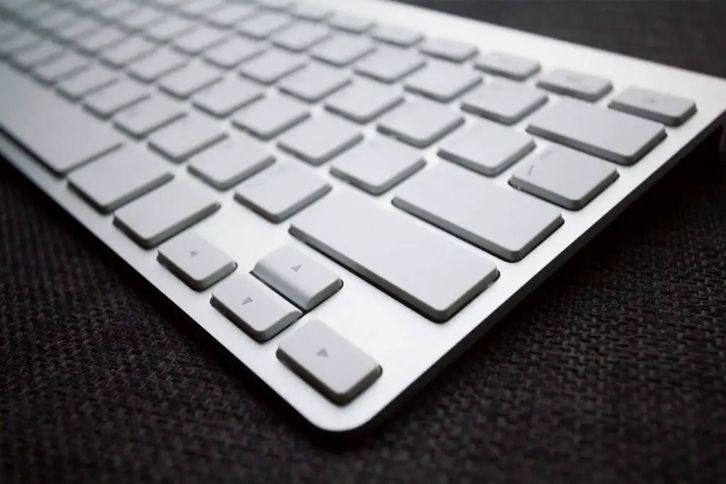 A Sleek Silver Chiclet Keyboard.