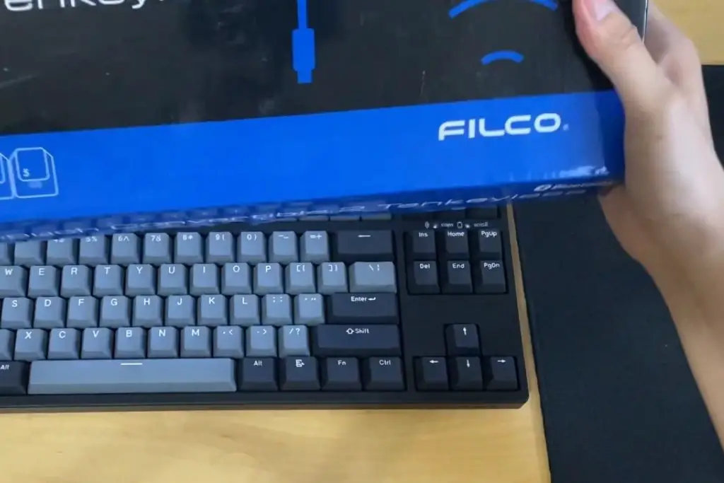 Filco Grey and Black color keyboard.