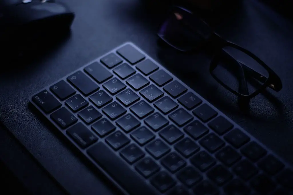 A Black Wireless Chiclet Keyboard.