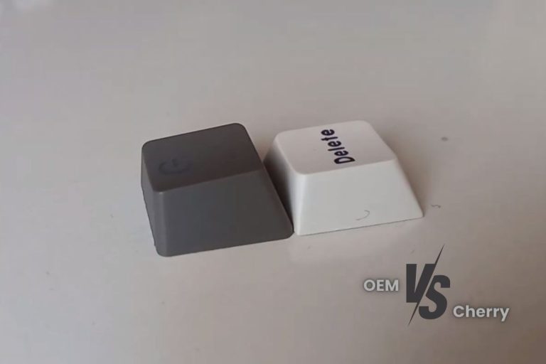 comparison between OEM and Cherry Profile Keycaps