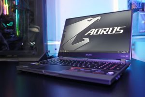 Black GIGABYTE AORUS 15G Laptop