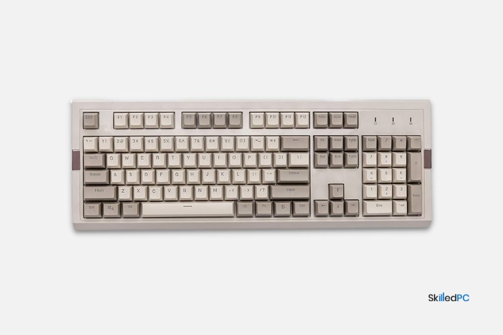 FIRSTBLOOD old-fashioned light grey Retro keyboard.