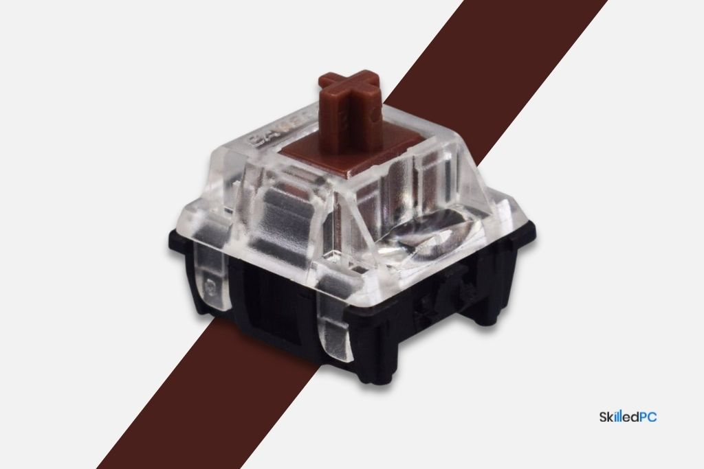 Gateron Optical Brown Switch for a mechanical keyboard.