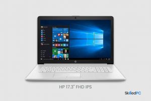 White HP Laptop with 17 inch touch Screen