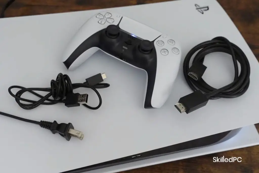 HDMI Cable, PS5 Remote, and USB Cable.